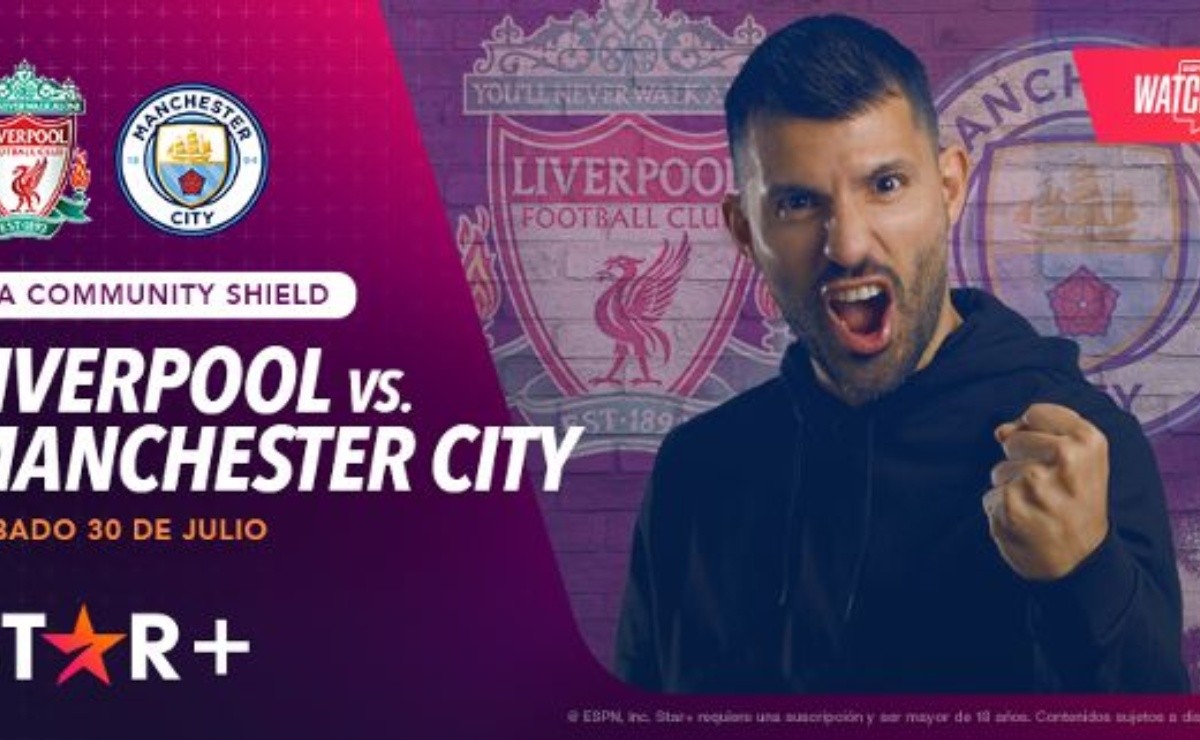 Cómo ver la final de la FA Community Shield con el Kun Agüero: Liverpool vs. Manchester City por Watch Party