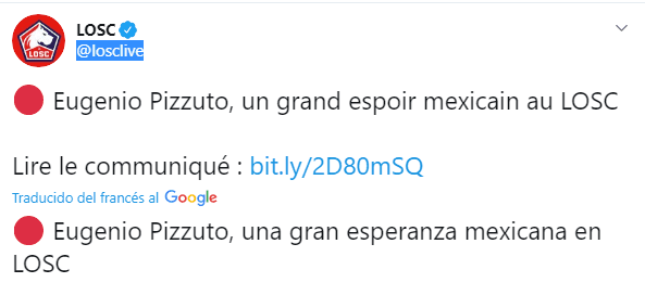 OFICIAL El Mexicano Eugenio Pizzuto Es Nuevo Jugador Del Lille De