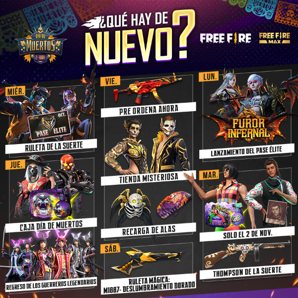 Free Fire Lanza Su Agenda Semanal Nuevo Pase Elite Evento De