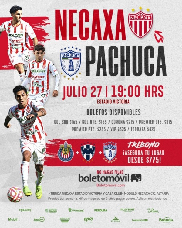 Pachuca vs Necaxa Play In esto costarán los boletos En Juego