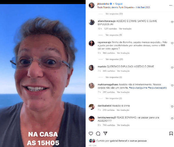 Boninho é cobrado por internautas após atitudes de MC Guimê e Cara de