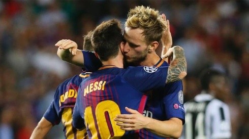 Messi y Rakitic, compañeros en Espana, rivales en Rusia.