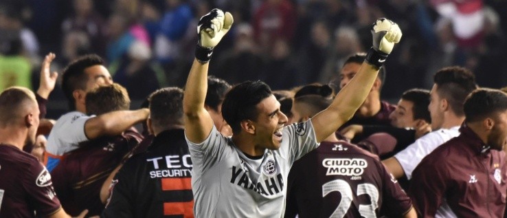 CAMPEÓN. En el Monumental y ante San Lorenzo, Monetti se consagró campeón de Primera División (Foto: Getty).