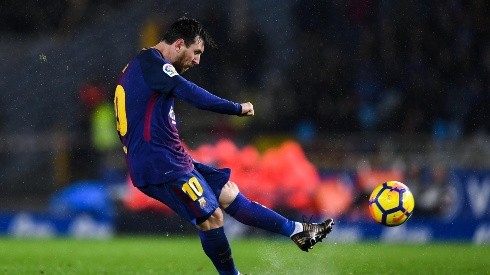 Lionel Messi dibuja una nueva obra de arte.