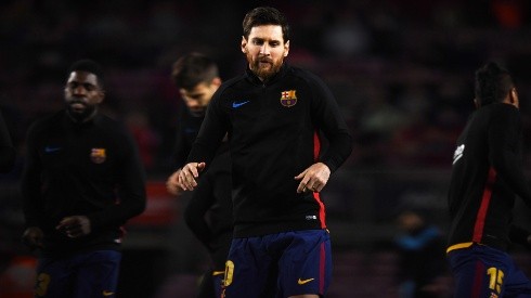 Lionel Messi recibió la visita de su fanático número uno en Inglaterra
