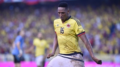 Yerry Mina con la piel de la Selección Colombia