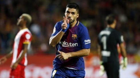EL GOLEADOR. Luis Suárez descontó para hacer posible el empate del Barcelona contra Sevilla.