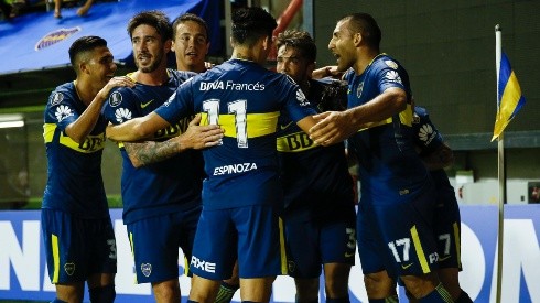 EL LOCAL SACÓ TRES PUNTOS. Boca ganó un partido clave para soñar con avanzar en la Copa Libertadores (Foto: Getty).