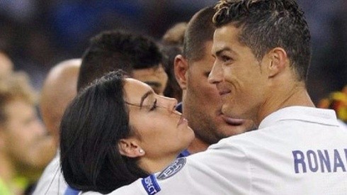 ENAMORADOS. Cristiano Ronaldo junto a Georgina Rodríguez en la última final de Champions League.