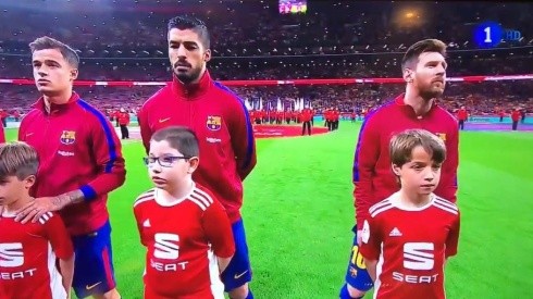 Lionel Messi y un gesto realmente sorprendente.