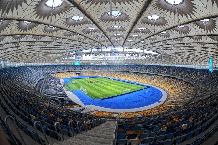 Foto panorámica del estadio que albergará la final de la Champions League