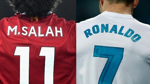LAS DOS ESTRELLAS. Salah y Cristiano Ronaldo se verán las caras en la final (Foto: Getty).