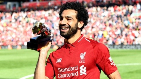 MOHAMED DE ORO. Salah ganó el botín de oro, como su ídolo Ronaldo.