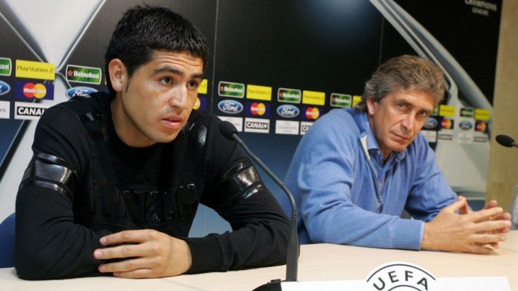 Riquelme y Pellegrini, juntos en el Villarreal