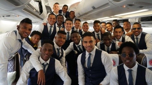 Foto de los jugadores de la Selección Colombia.