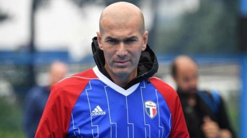 EL MAGO. Zinedine Zidane antes del partido de leyendas con Francia.