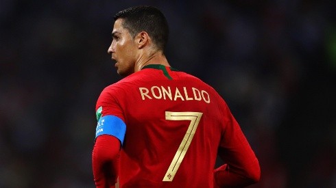 Cristiano en el debut de Portugal en Rusia.