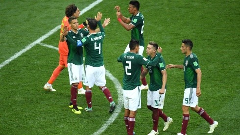Épico festejo en el vestuario mexicano tras el triunfo ante Alemania