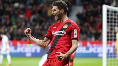 Lucas Alario en Bayer Leverkusen.
