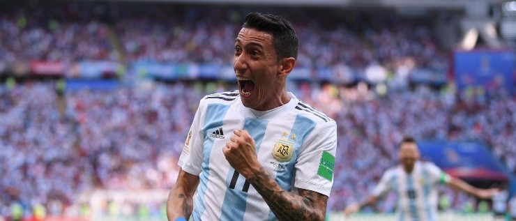 VIEJOS LOS TRAPOS. Di María celebra su golazo ante Francia (Foto: Getty).
