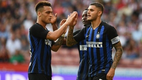 Después de un gran pase de Lautaro Martínez, Mauro Icardi empató para el Inter