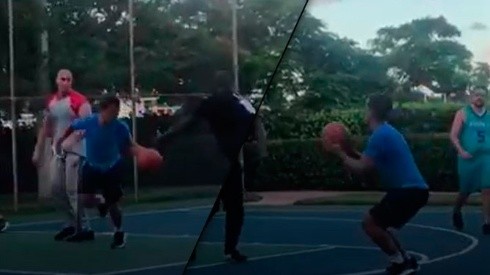 Robo y triple: Griezmann juega al básquet en sus vacaciones y la rompe