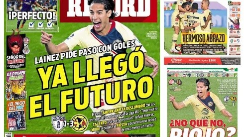 América y Lainez acapararon las portadas tras el triunfo azulcrema en Pachuca.