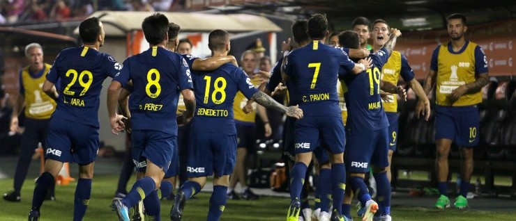 DE RACHA. Boca viene de clasificar a los cuartos de final de la Libertadores (Foto: Getty).