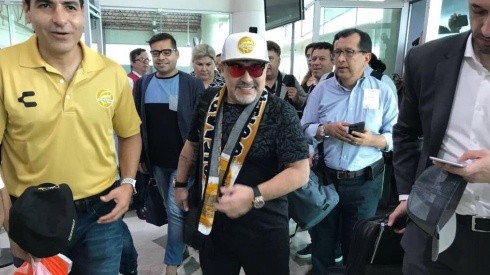 Apenas llegó a Sinaloa, Maradona tiró una frase para que lo amen todos