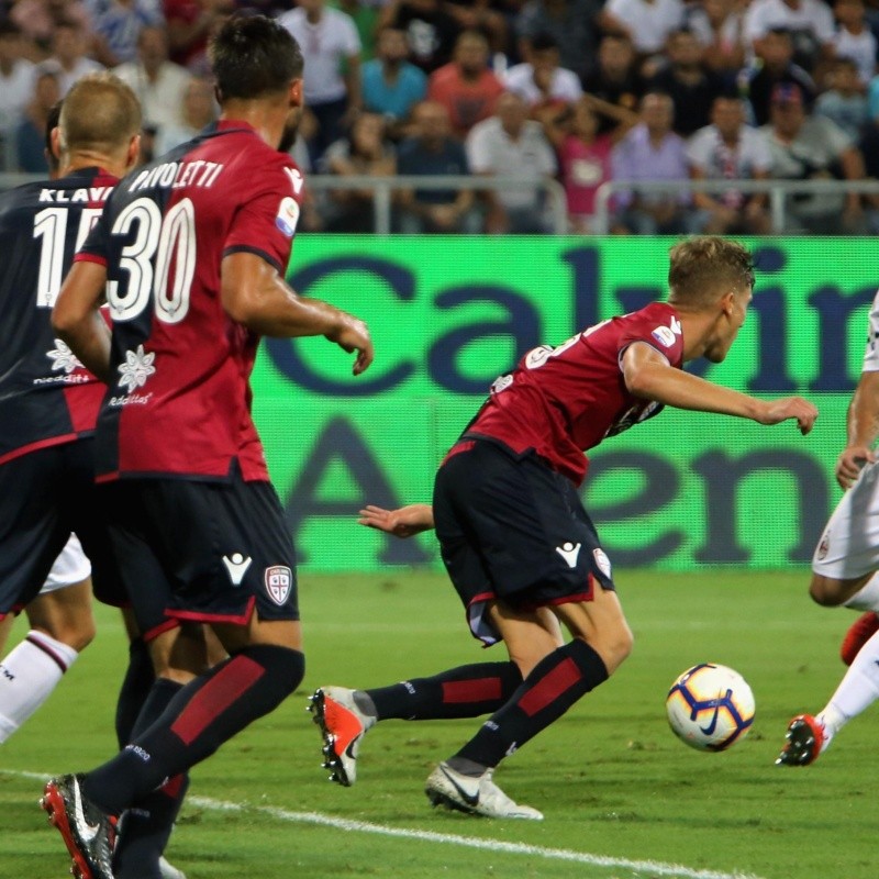 Higuaín metió un golazo, su primero oficial con el Milán y lo festejó totalmente enloquecido