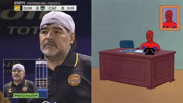 Guardiola, Los Simpsons y el Chavo del 8: los mejores memes del debut de Maradona