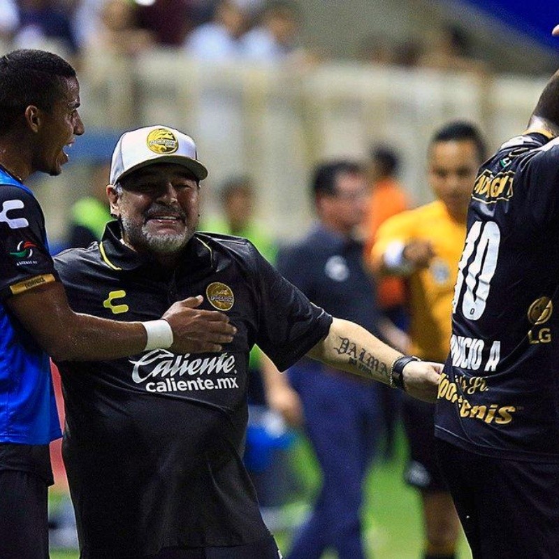 Un genio: el goleador de Dorados contó qué le dijo Maradona antes del partido