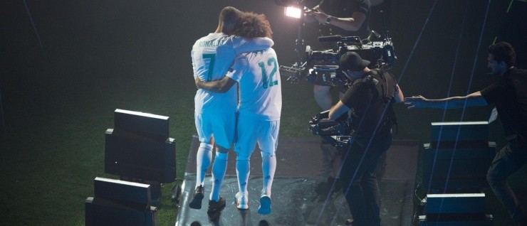 AMIGOS. Cristiano Ronaldo y Marcelo tras ganar la última Champions League (Foto: Getty).