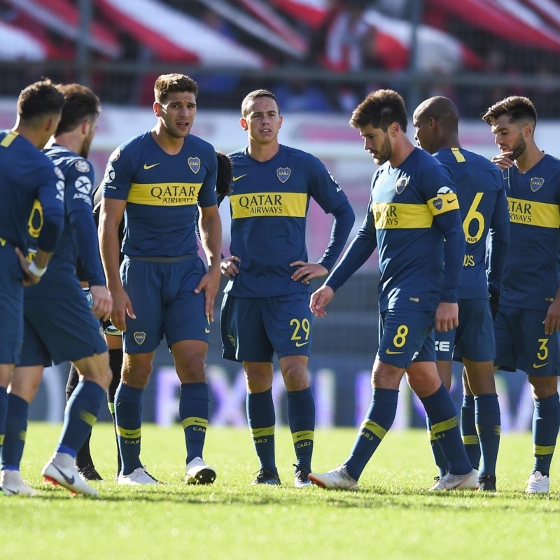 Cuatro jugadores de Boca no se entrenaron a la par del grupo