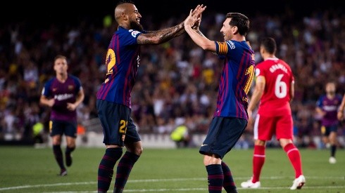 Se puso en marcha la sociedad goleadora entre Vidal y Messi