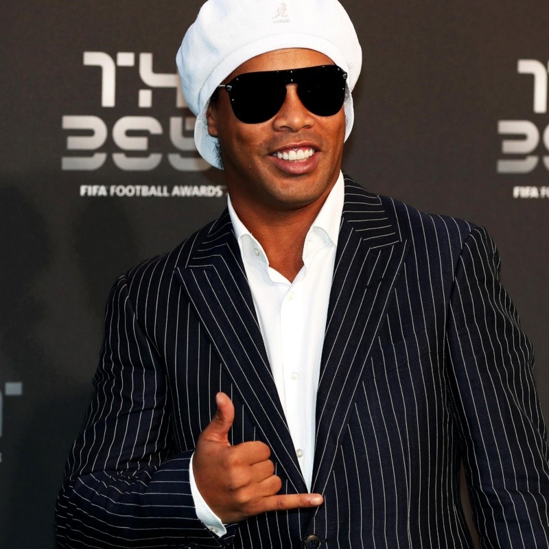 Ronaldinho llegó sin dormir a la gala de The Best y le preguntaron si Neymar podía ser el mejor del mundo