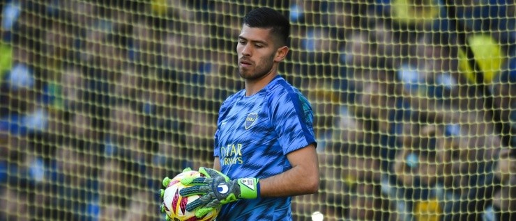 DE EMERGENCIA. Agustín Rossi atajó ante River en el Superclásico (Foto: Getty).