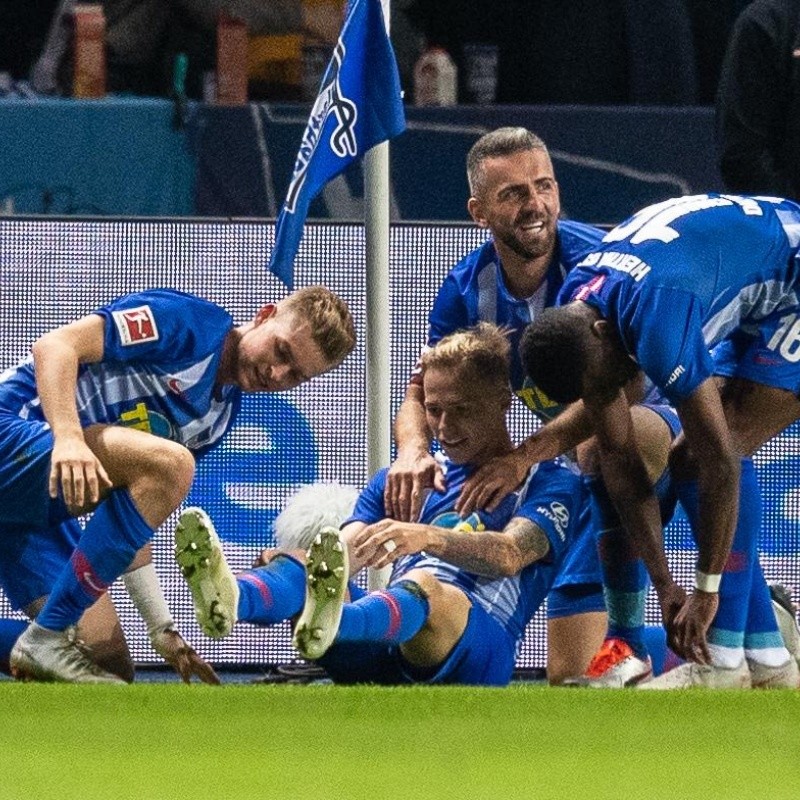 Hertha jugó el partido de su vida y venció 2 a 0 al Bayern Munich