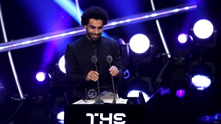 FELICIDAD DE GANADOR. Mohamed Salah en los premios The Best FIFA (Foto: Getty).