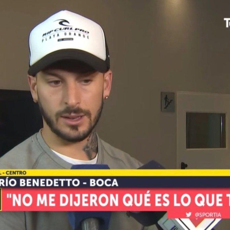 Benedetto habló cuando salió de la clínica y todavía no sabe qué tiene