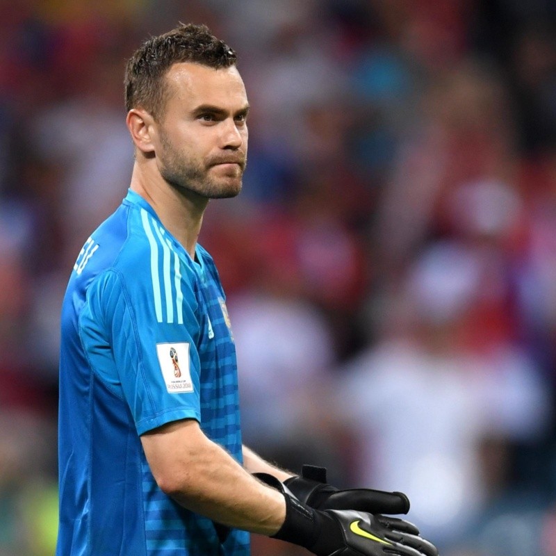 Luego de un gran Mundial, Igor Akinfeev anunció su retiro de la Selección de Rusia