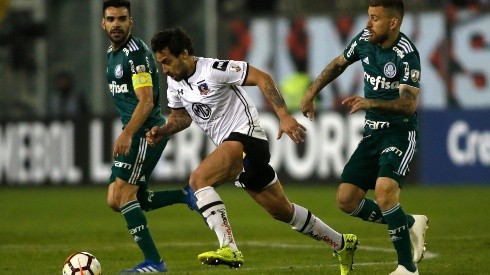 Palmeiras vs Colo Colo por la Copa Libertadores.