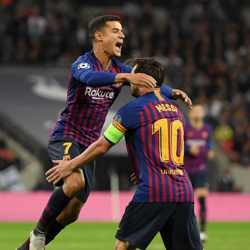 Genialidad de Messi, pase de Alba y gol de Coutinho: Barcelona anotó a los 92 segundos