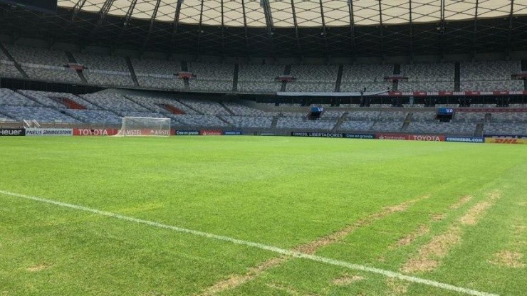 Así está el estadio de Cruzeiro a horas del partido con Boca