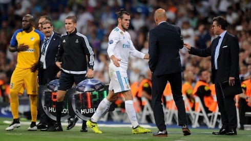 Foto de Zidane con Bale en el Real Madrid.