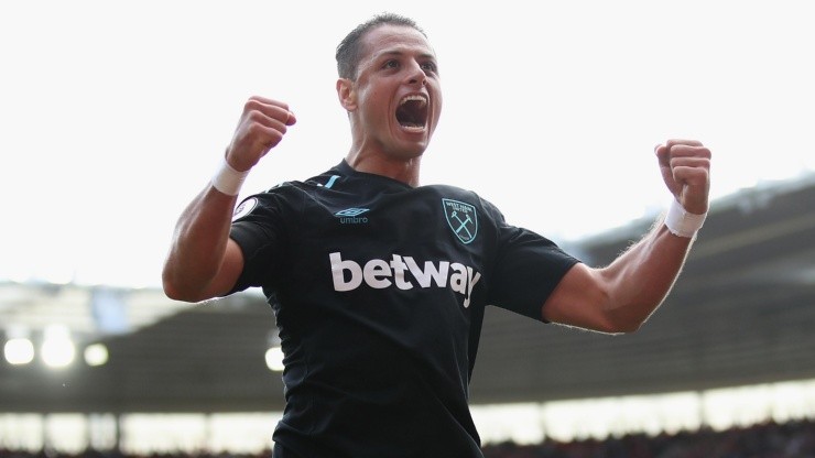 Javier Hernández en West Ham.