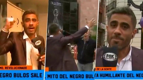Más querido que Zanetti: el Negro Bulos salió a la calle para abrazar a la gente