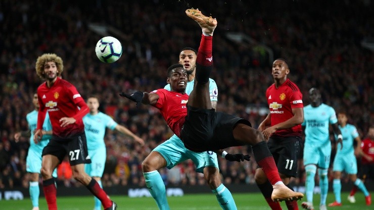 Foto de Pogba con el Manchester United.