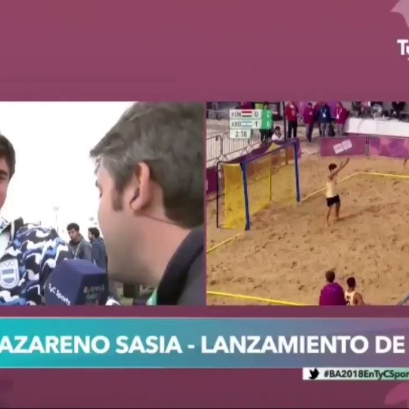 Fue la figura del día en los JJOO de la Juventud y le mandó un saludo a Riquelme