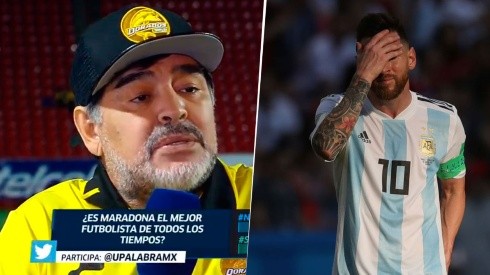 Diego, fuerte contra Messi.